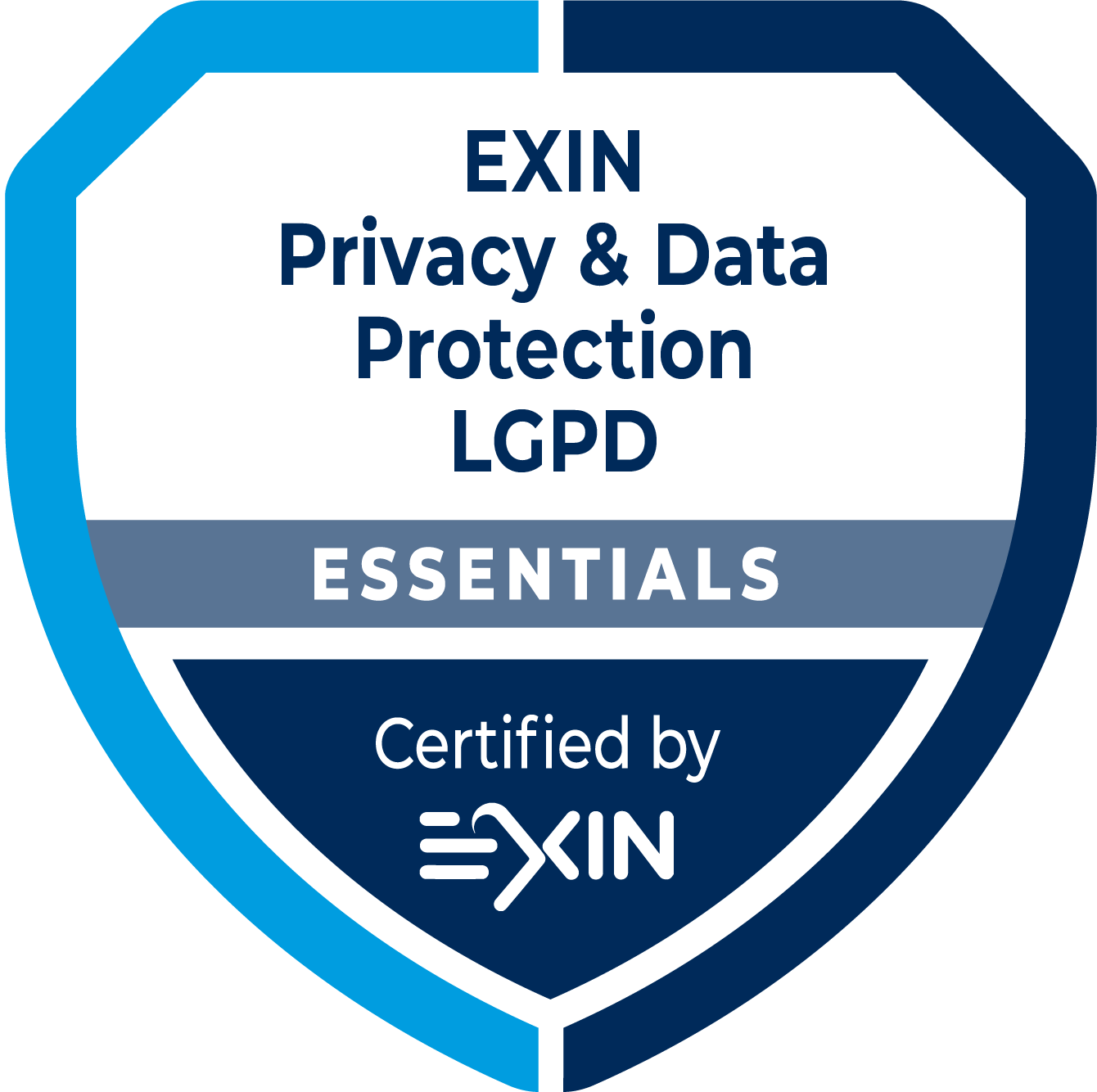 EXIN Privacy & Data Protection Essentials based on LGPD é uma certificação que valida o conhecimento de um profissional sobre a organização da proteção de dados pessoais, e as regras e regulamentos brasileiros em matéria de proteção de dados.
